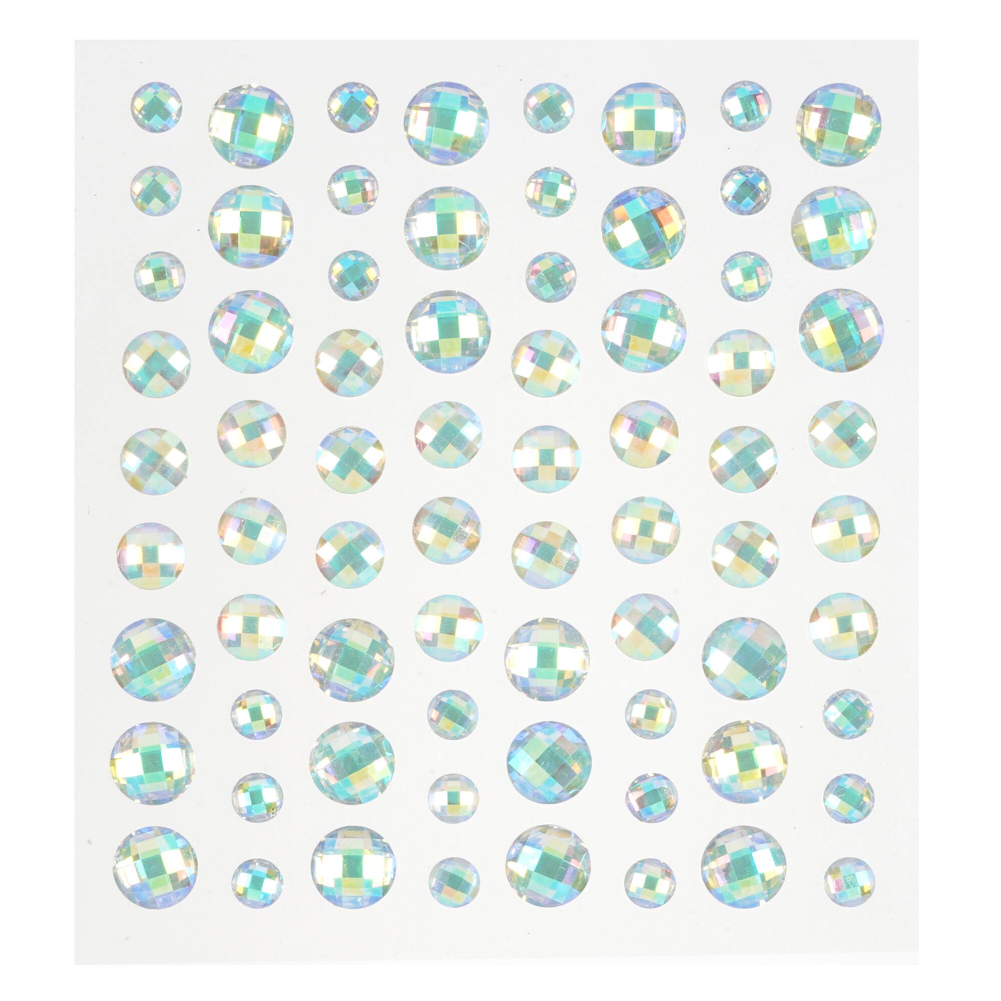 12 Packs: 72 ct. (864 total) Iridescent Rhinestone Stickers by Recollections™